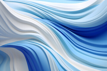 Obraz premium white and blue abstract AI generative