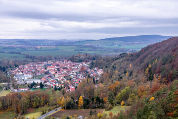 Besuch im wunderschönen Werratal bei Creuzburg an einen Herbsttag - Thüringen - Deutschland