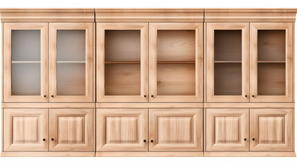 wooden cupboards AI generative