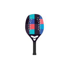 Simple beach tennis racket template.