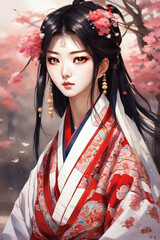 girl in kimono