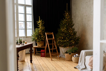 christmas tree in room