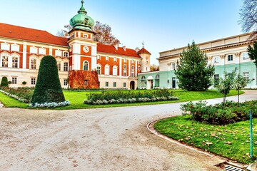 A fragment of the Lubomirski Castle in Lancut is one of the most beautiful palace and park...