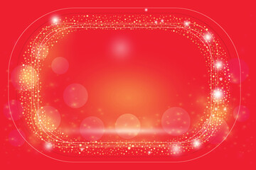 Obraz premium Happy valentine Greeting 14 february Lovers Copy space text Romantic feelings Gradient Love beautifully crafted Valentine's Day card Wedding Birthday Defocused Red background Delicate Spash glitter