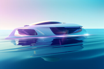 AI yacht in the sea || boat on the sea