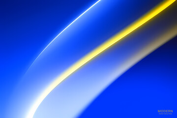 Abstract Yellow Blue Background. colorful wavy design wallpaper. creative graphic 2 d illustration. trendy fluid cover with dynamic shapes flow.