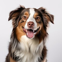 Australian Shepherd Portrait: Ultra-Realistic Image with Nikon D850 and 50mm Lens