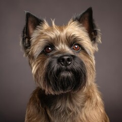 Cairn Terrier Portrait: Ultra-Realistic Capture with Nikon D850 and 50mm Lens