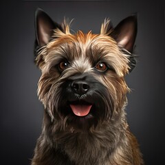 Cairn Terrier Portrait: Ultra-Realistic Capture with Nikon D850 and 50mm Lens