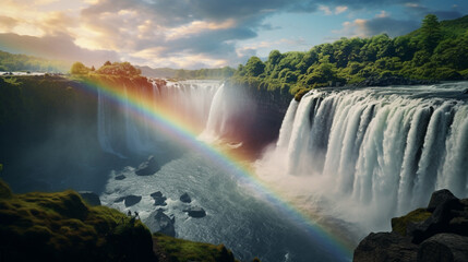 Fototapeta premium falls from the rainbow