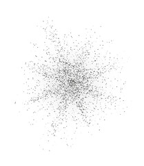 Black dust with detailed particles.