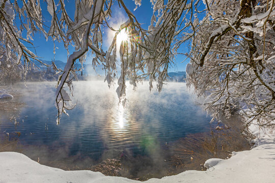 Baggersee - Sonthofen - Schnee - Winter - Eis - Allg&auml;u - Pulverschnee