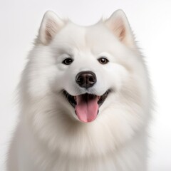 Ultra-Realistic Samoyed Portrait Captured with Prime Lens