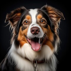 Australian Shepherd Portrait: Ultra-Realistic Details with Nikon D850 and 50mm Lens