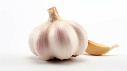 garlic isolated on white background