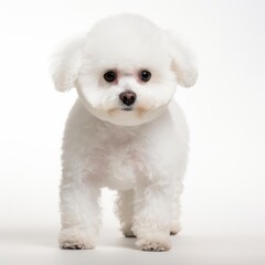 Obraz premium Ultra-Realistic Bichon Frise Portrait with Nikon D850 and 50mm Prime Lens