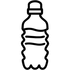 bottle of water isolated