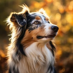 Fototapeta premium Australian Shepherd Portrait with a Canon EOS 5D Mark IV and 50mm Prime Lens