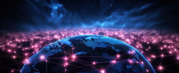 Obraz premium the world in a digital world,