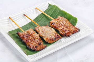 Thai cuisine - grilled pork skewer