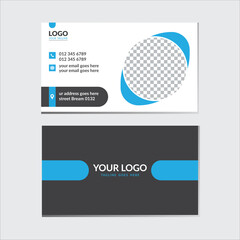 creative business card Simple and clean design Vector modern print templates technology Layout Personal visiting card 
