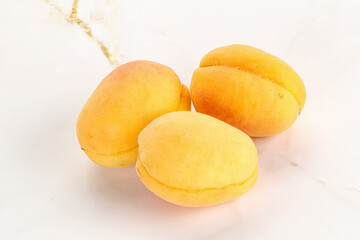 Ripe sweet juicy apricot heap