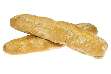Frisian Keallepoat, a syrup cake that used to only be baked in the winter, isolated on white background