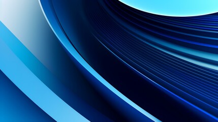 Abstract blue background with smooth lines. Vector illustration. Clip-art