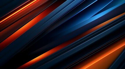 Fototapeta premium Abstract background with orange and blue stripes. Vector illustration for your design
