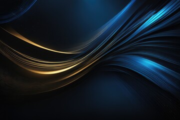 Modern abstract black blue background for design. Dark with a light spot, line, stripe. Futuristic. Rough, grain. Glowing, shiny, blaze, explosion, bright. Spotlight. Color gradient. Banner. Luxury.
