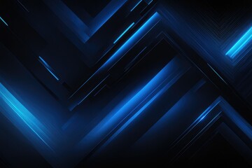 Modern abstract black blue background for design. Dark with a light spot, line, stripe. Futuristic. Rough, grain. Glowing, shiny, blaze, explosion, bright. Spotlight. Color gradient. Banner. Luxury.