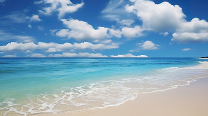 Fototapeta premium beach with sky. Generative Ai