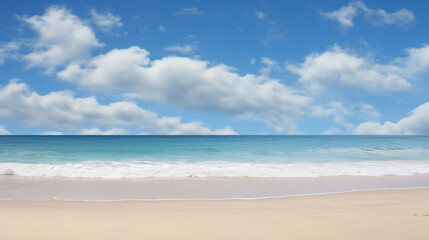 Fototapeta na wymiar beach with sky. Generative Ai