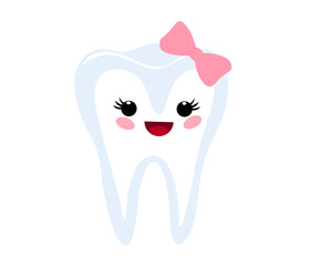 Cute cartoon tooth fairy. Vector illustration