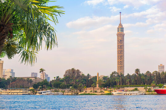 Cairo TV tower on Nile