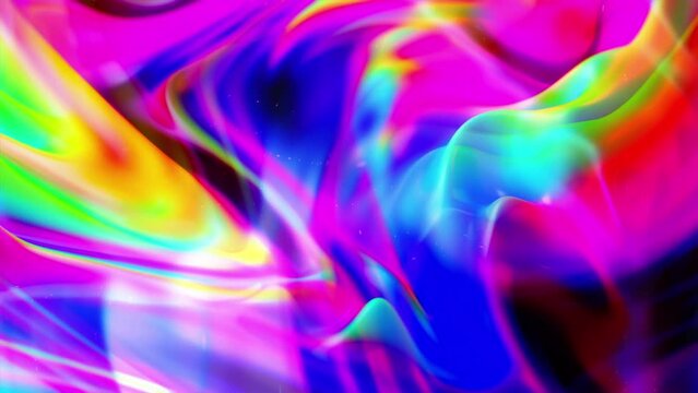 Psychedelic Colorful Abstract Blurred Looping Background