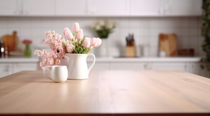 Fototapeta na wymiar white dining kitchen tables isolated on white