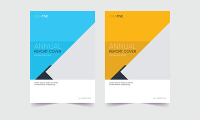 company annual report cover page, annual report, magazine cover, portfolio, brochure cover