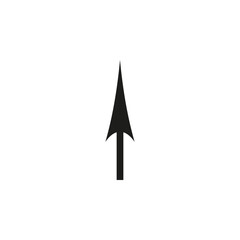 Fototapeta premium Thin straight arrow to the up. Vector symbol.