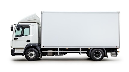 Fototapeta na wymiar white delivery truck