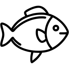 fish cartoon isolated on white