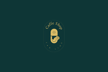 coffee lab logo template vector design