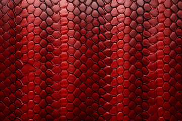 A close up details texture of a snake skin pattern in red color, realistic wallpaper, Generated by AI