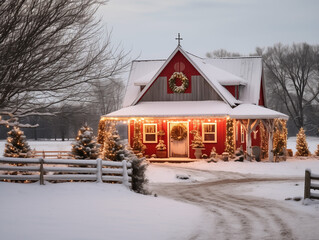 Landscape of Christmas vibe.