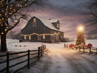 Landscape of Christmas vibe.