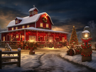 Landscape of Christmas vibe.