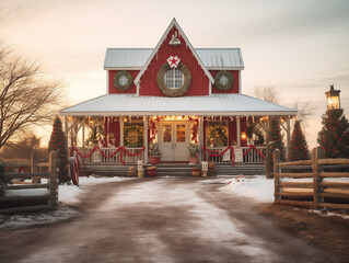 Landscape of Christmas vibe.