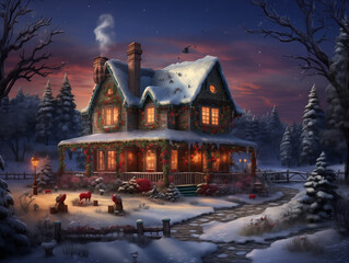 Landscape of Christmas vibe.