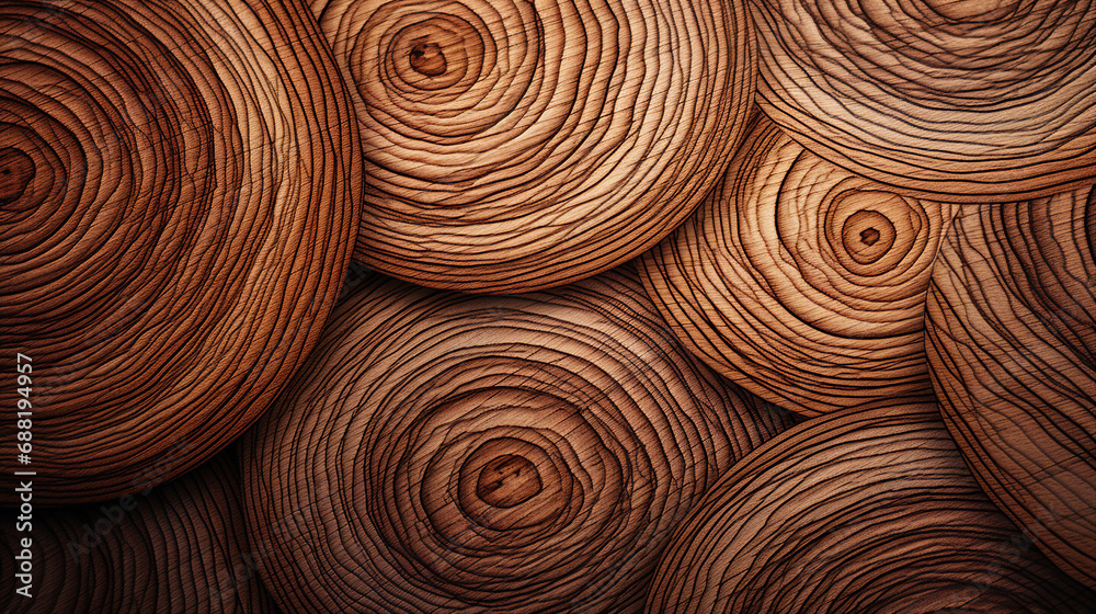 Poster intricate wooden rings and grain patterns background