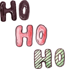 christmas alphabet letters ho ho ho